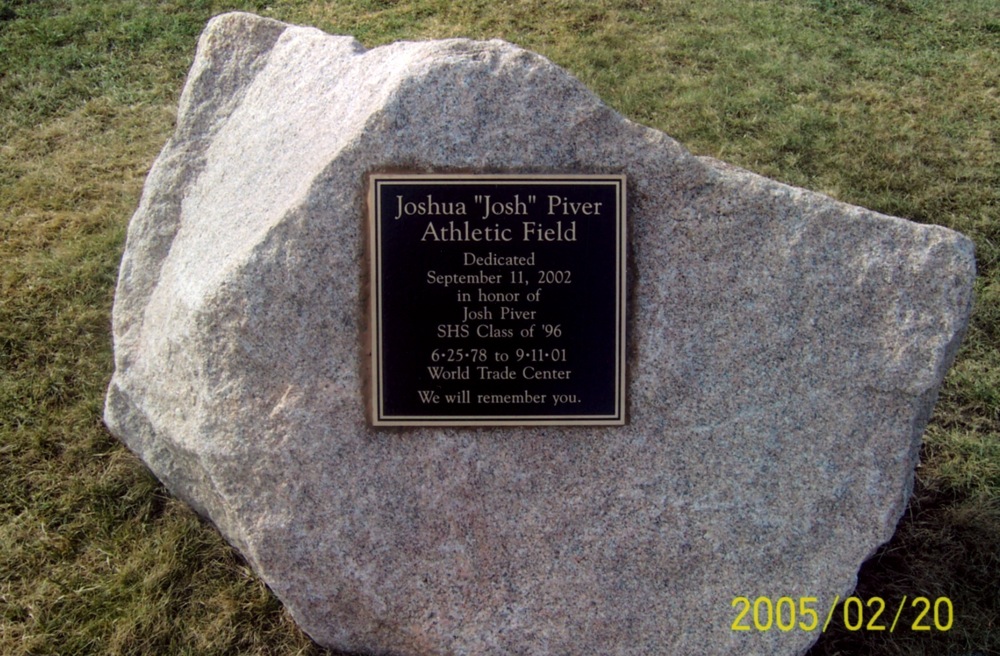 Josh's memorial rock