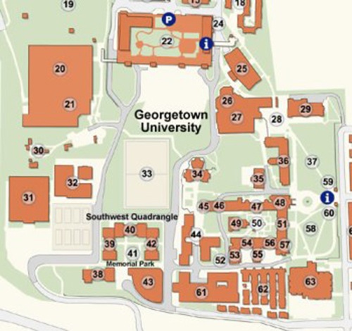 Georgetown University Memorial Park Map