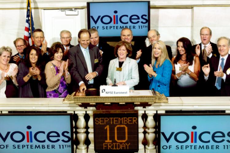VOICES Rings the Closing Bell of the New York Stock Exchange on September 10, 2010